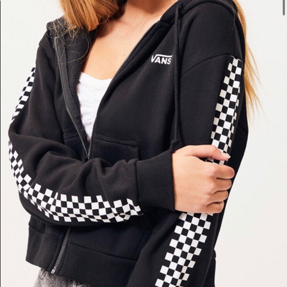 Vans Fun Times Cropped Zip Up Hoodie